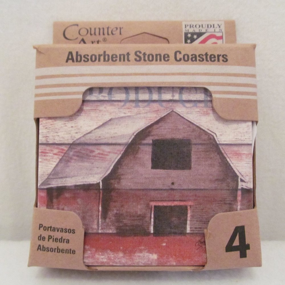 CounterArt Absorbent Coaster Set (4) Farm to Table